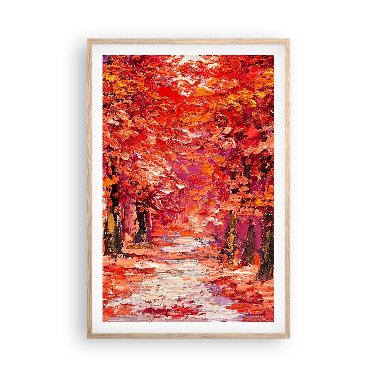 Poster in cornice rovere chiaro - Impressione d'autunno - 61x91 cm