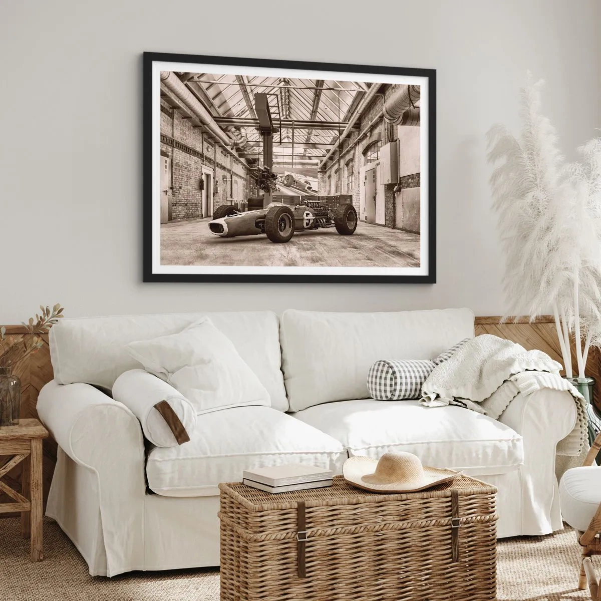 Poster in cornice nera - Il riposo del vincitore - 40x30 cm