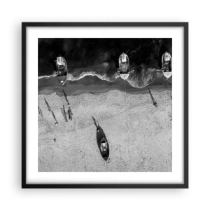 Poster in cornice nera - Ancora sulla riva... - 50x50 cm