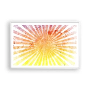 Poster in cornice bianca - Albe e tramonti - 91x61 cm