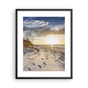 Poster in cornice nera - Invito a passeggiare - 40x50 cm