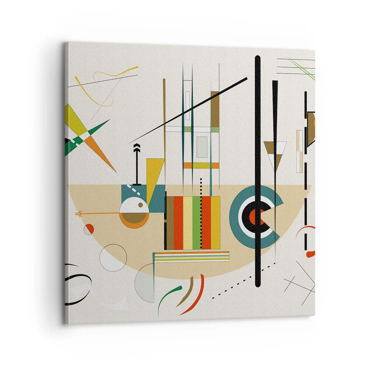 Quadro su tela - Stampe su Tela - E il mondo ride - 60x60 cm