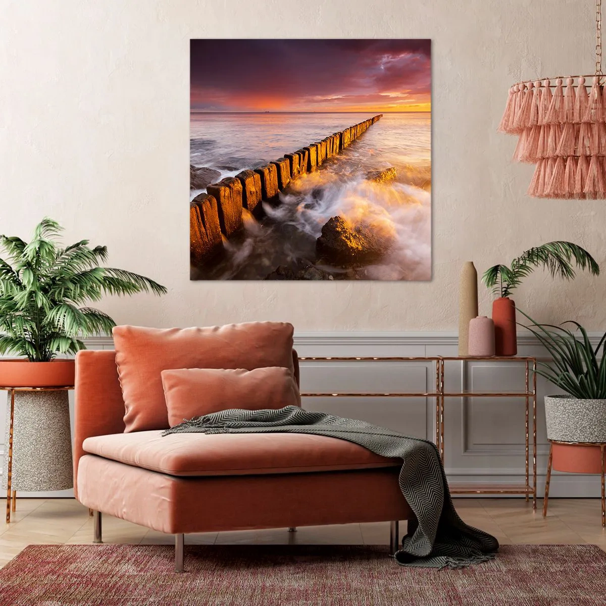 Quadro su tela - Stampe su Tela - La mitezza delle onde - 50x50 cm