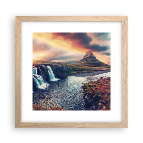 Poster in cornice rovere chiaro - Nella maestà della natura - 30x30 cm