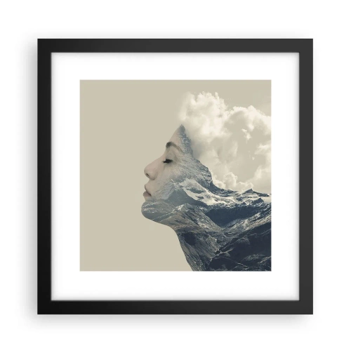 Poster in cornice nera - La bellezza degli elementi - 30x30 cm