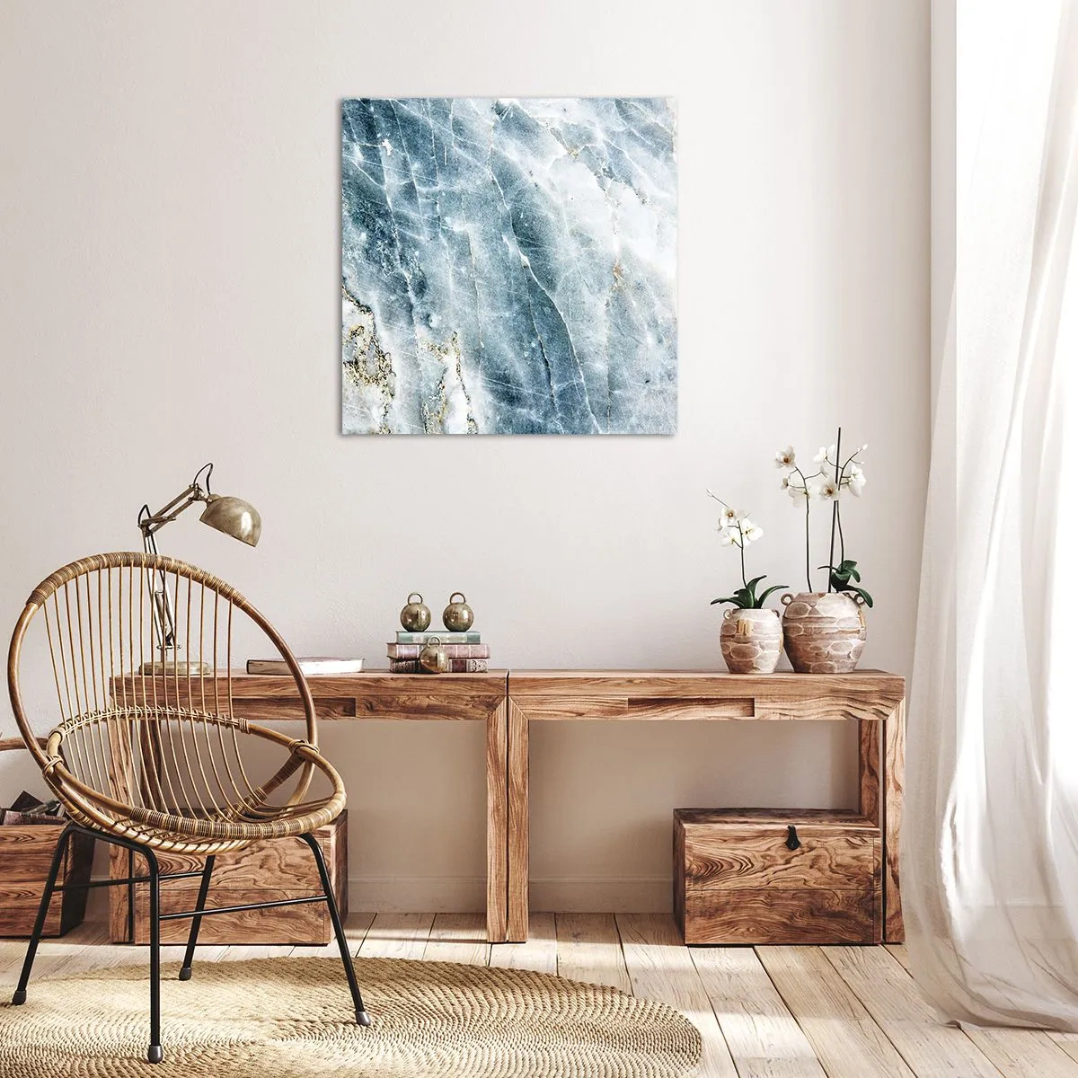 Quadro su tela - Stampe su Tela - Mondo di ghiaccio - 40x40 cm