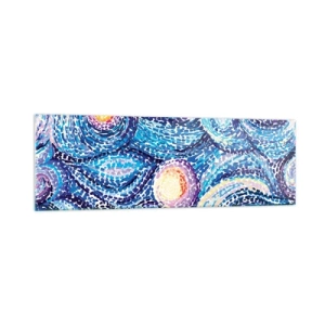 Quadro su vetro - Un'interpretazione artistica del cielo stellato nello stile di Van Gogh - 160x50cm - Dal quadro di Van Gogh - Decorazione murale moderna per soggiorno e camera da letto ARTTOR