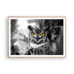 Poster in cornice rovere chiaro - Non si può nascondere niente - 100x70 cm