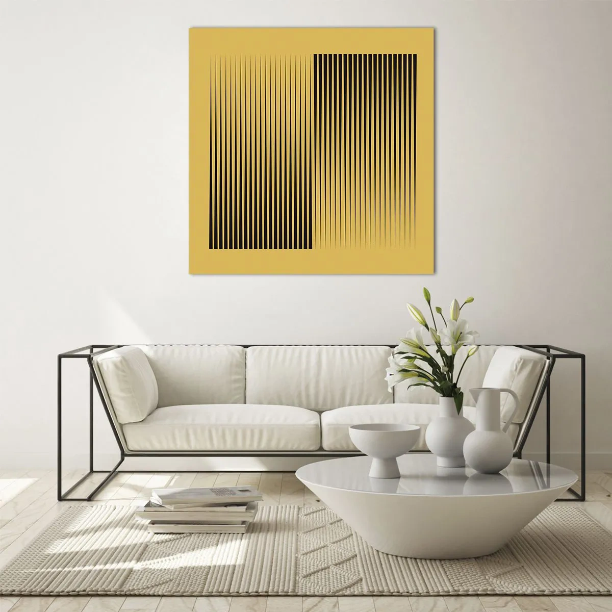 Quadro su vetro - La quadratura degli opposti - 60x60 cm