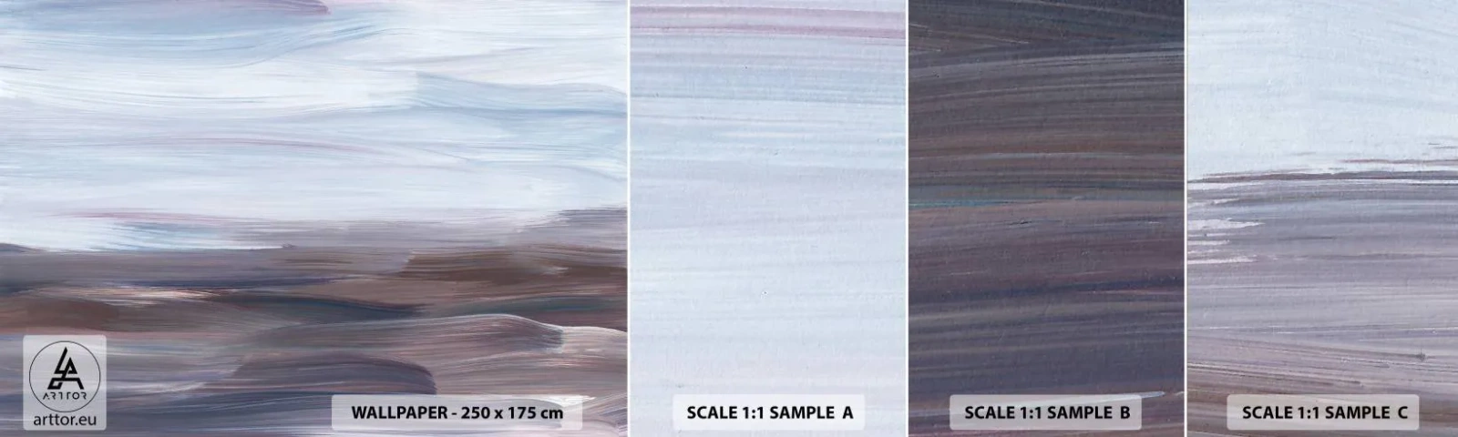 Campione Di Fotomurale Standard Eco - Gli elementi: l'acqua - Colore, Pezzo, Minimalismo - 100x30 cm