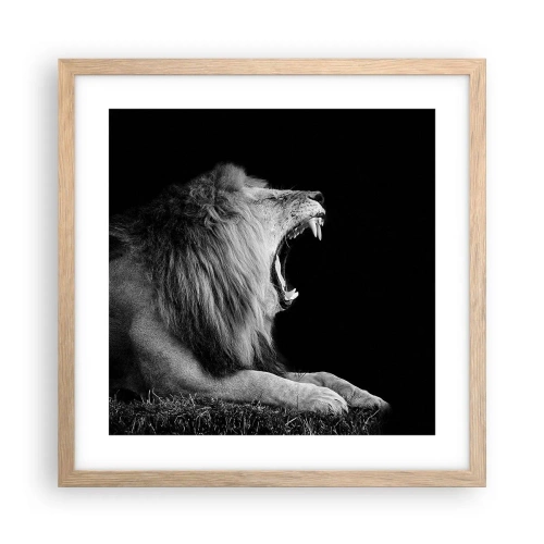 Poster in cornice rovere chiaro - Senza alcun dubbio - 40x40 cm