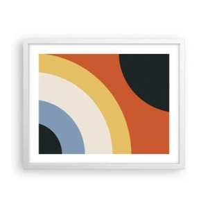 Poster in cornice bianca - Verso di se - 50x40 cm