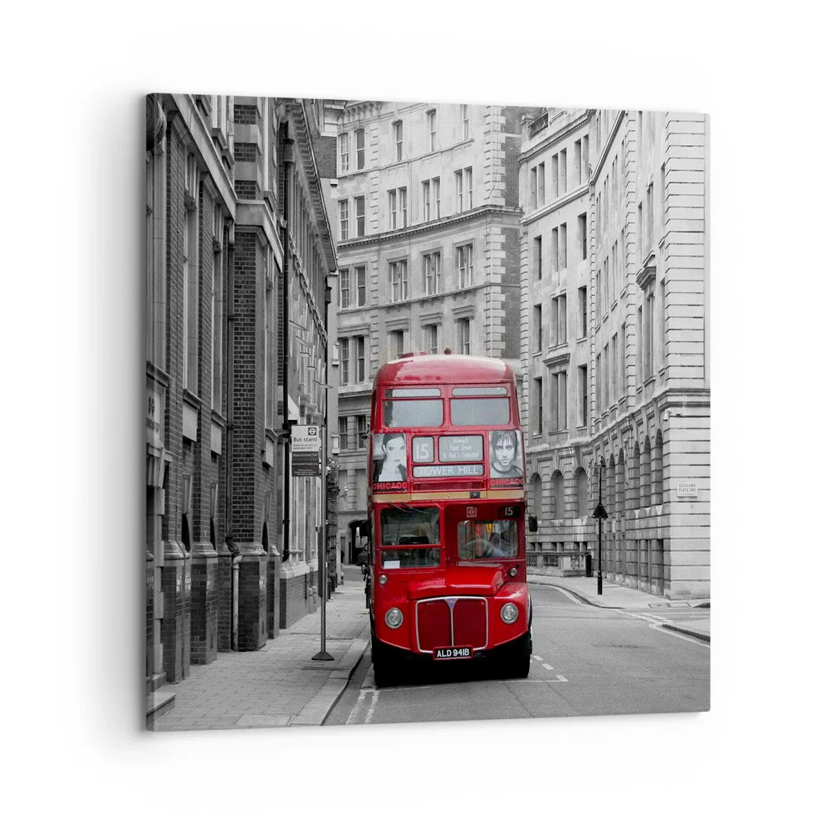 Quadro su tela - Stampe su Tela - Il quotidiano non deve essere grigio - 60x60 cm