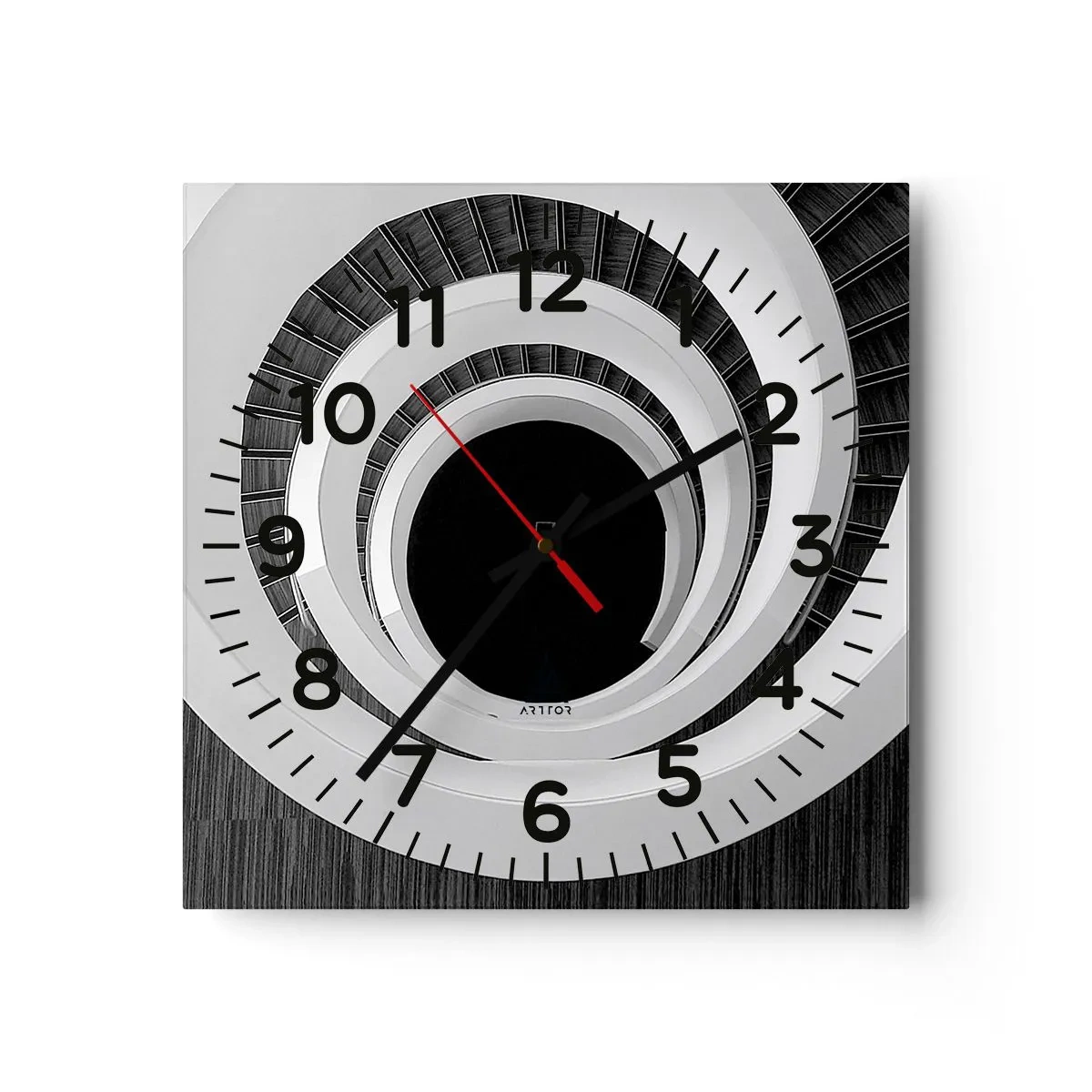 Orologio da parete - Orologio in Vetro - Verso l'essenza delle cose - 40x40 cm