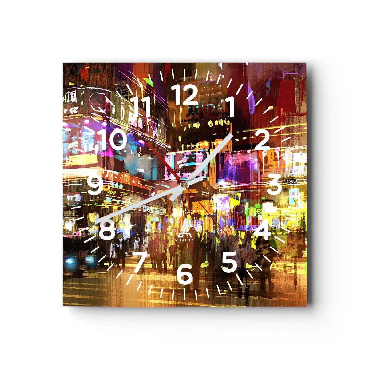 Orologio da parete - Orologio in Vetro - Nel mare di luce - 30x30 cm