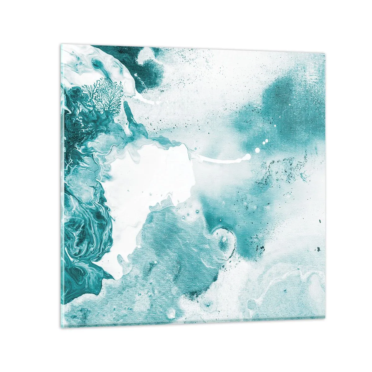 Quadro su vetro - Palude blu - 30x30 cm
