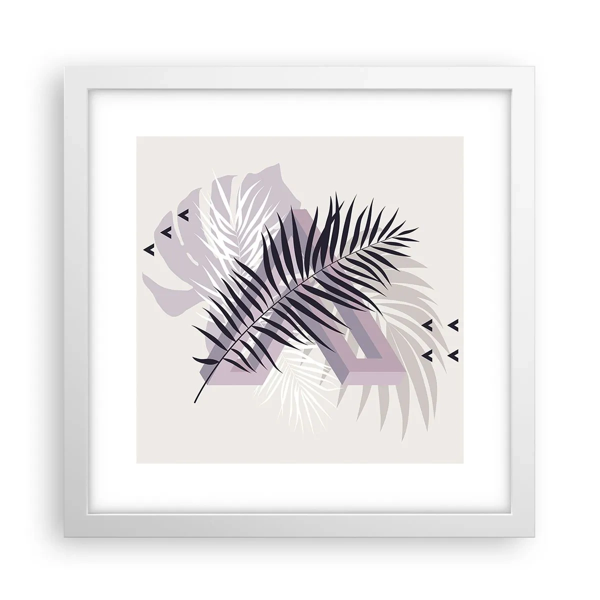 Poster in cornice bianca - L'ombra dell'ombra - 30x30 cm