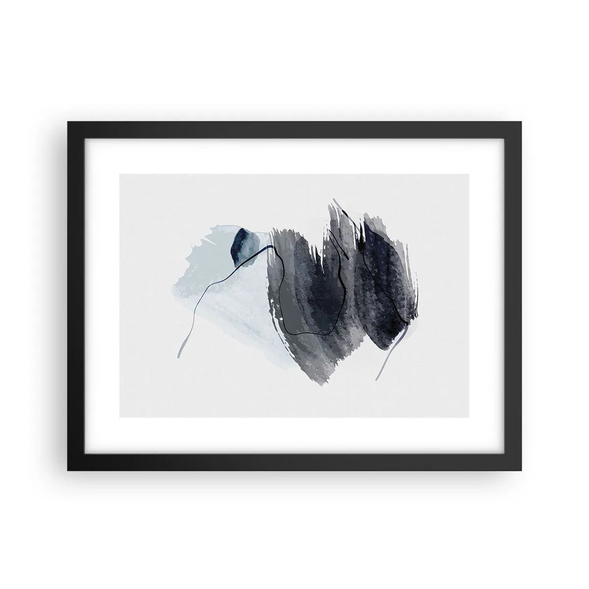 Poster in cornice nera - Intensità e movimento - 40x30 cm