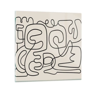 Quadro su vetro - Segui il percorso - 70x70 cm