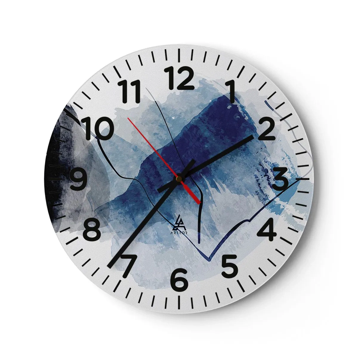 Orologio da parete - Orologio in Vetro - Monte di ghiaccio - 30x30 cm