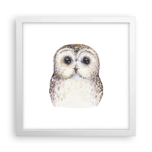 Poster in cornice bianca - Guardami negli occhi - 30x30 cm