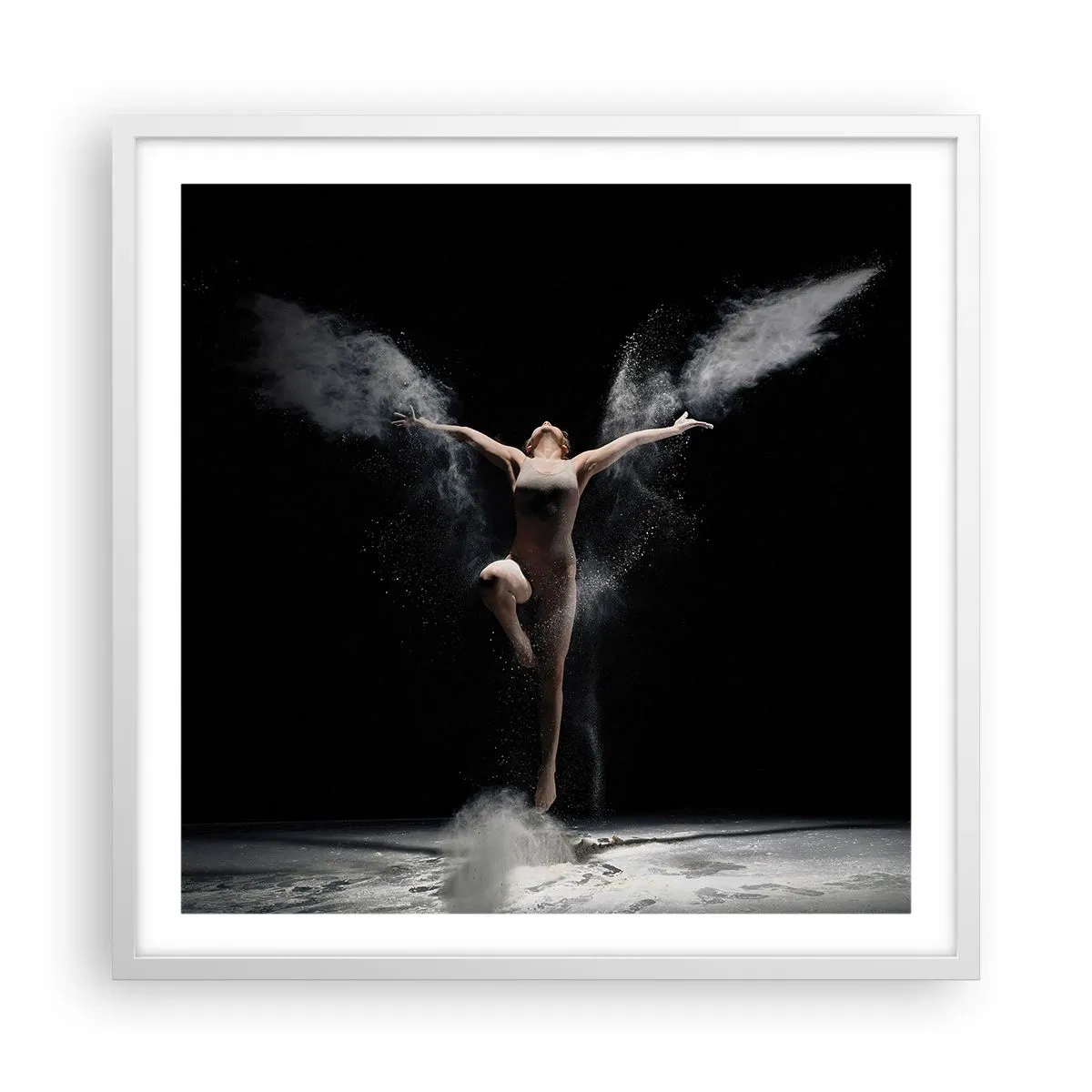 Poster in cornice bianca - Gli elfi esistono - 60x60 cm