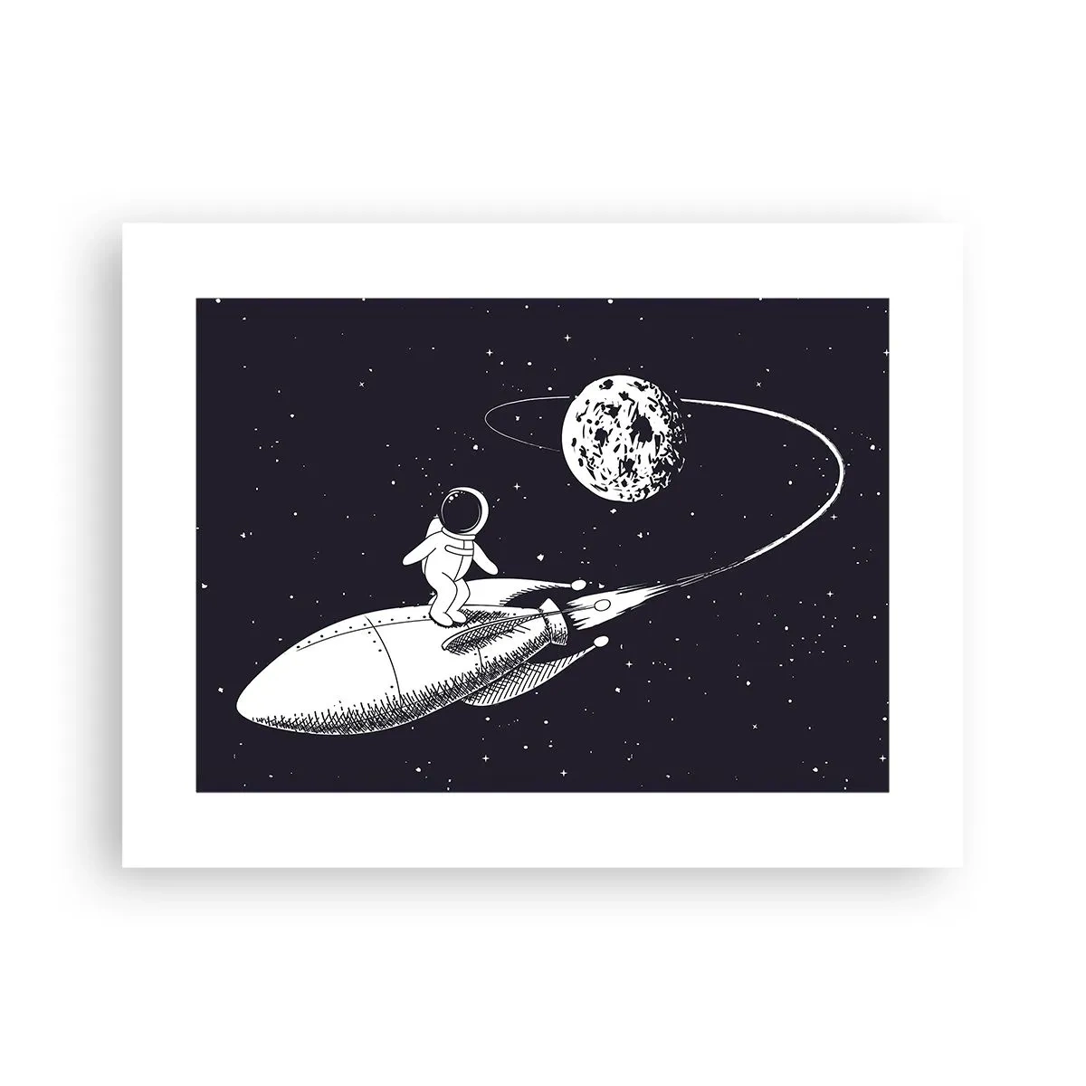 Poster - Surfista spaziale - 40x30 cm