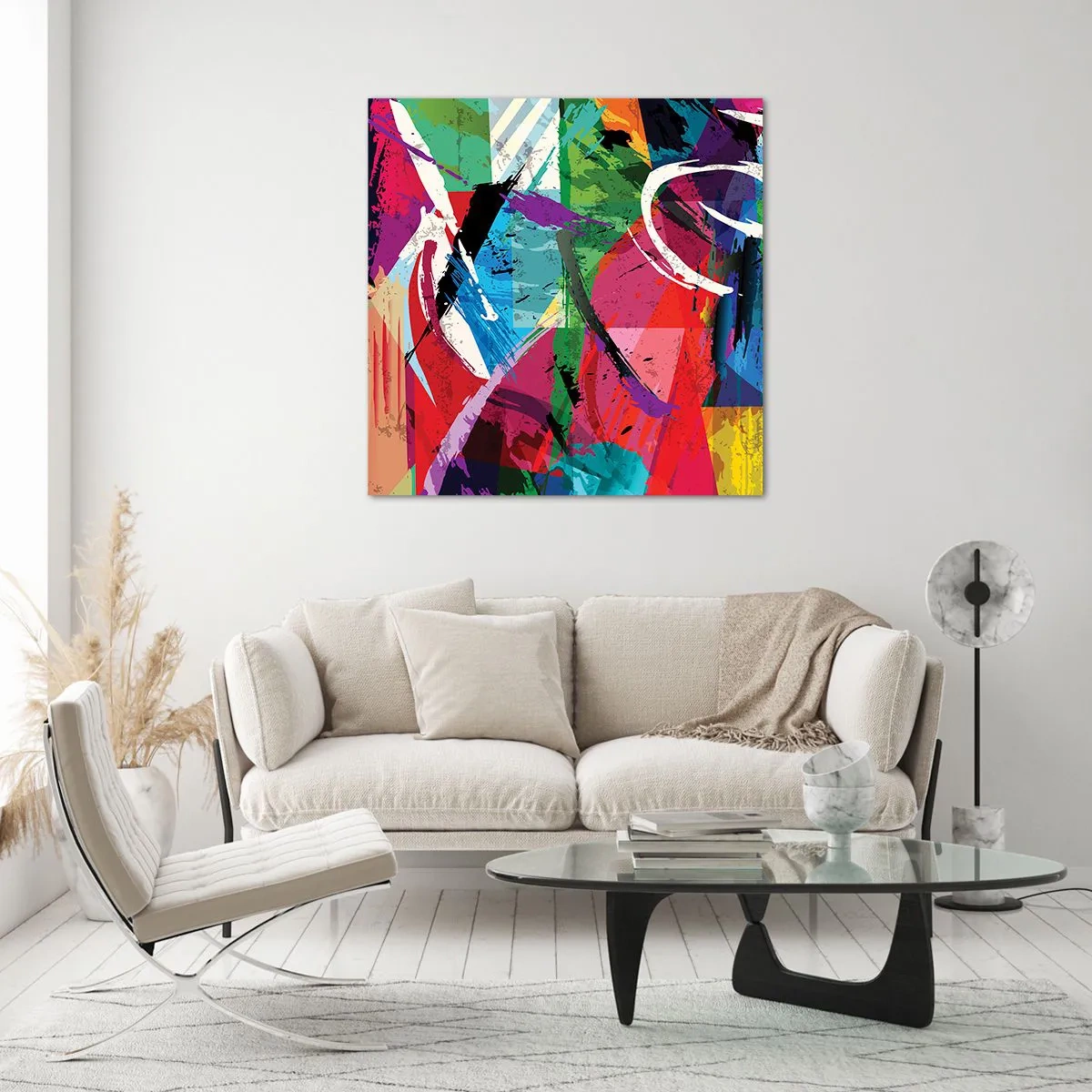 Quadro su vetro - Veloce, vivo e saltellante - 40x40 cm