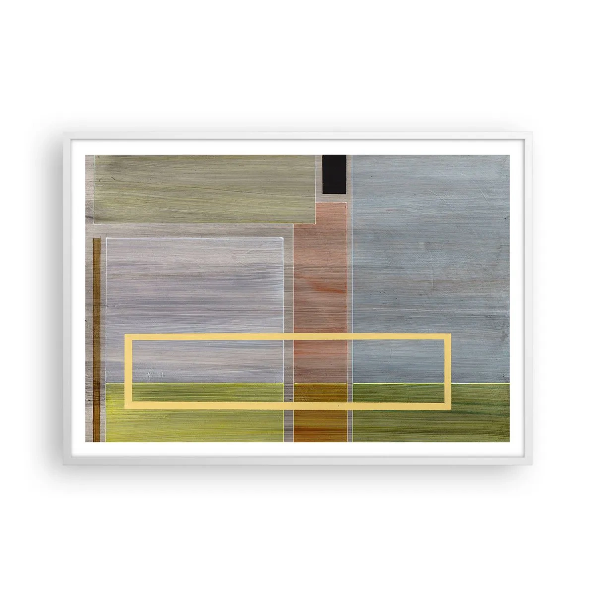 Poster in cornice bianca - Semplice e tranquillo - 100x70 cm