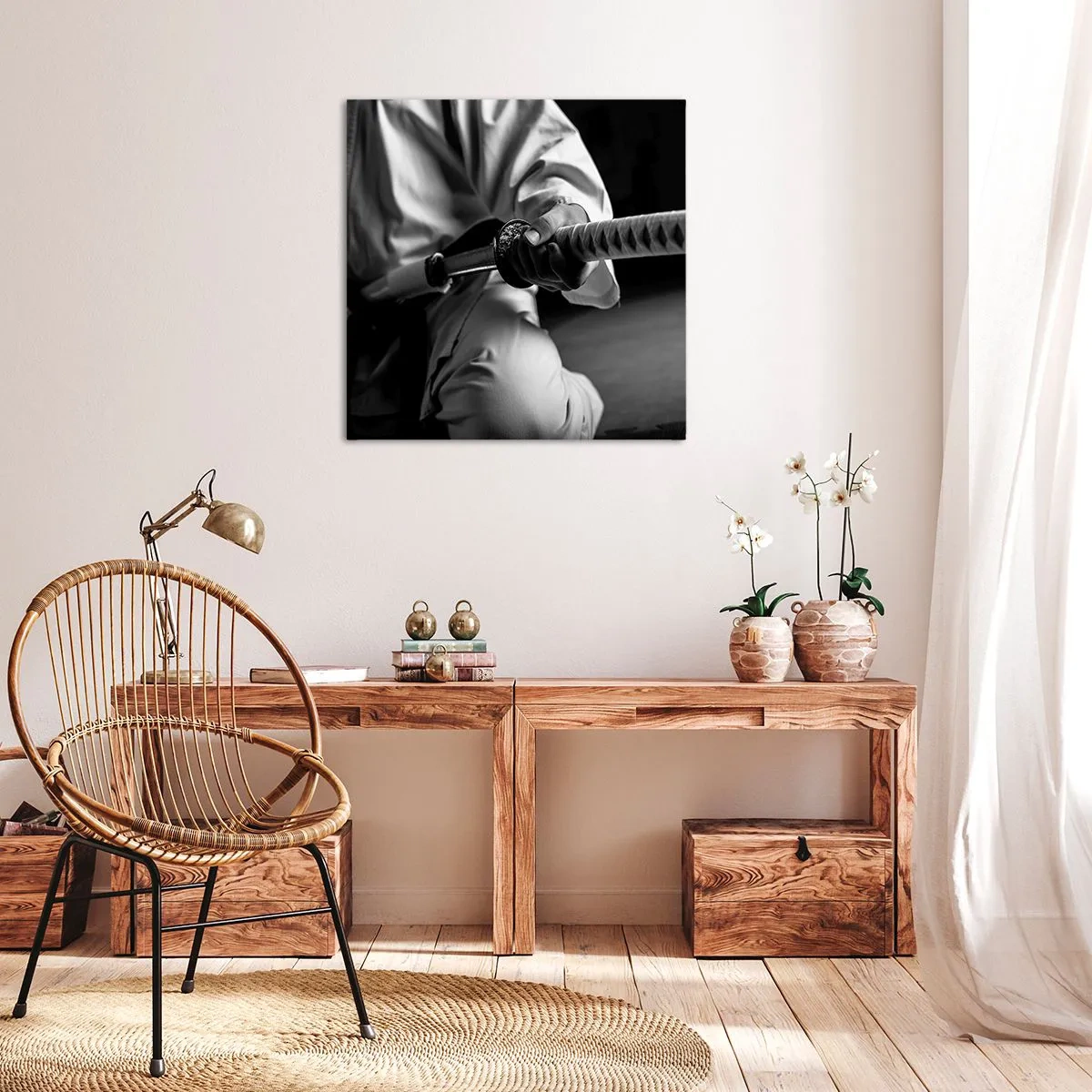 Quadro su tela - Stampe su Tela - L'anima del guerriero - 60x60 cm