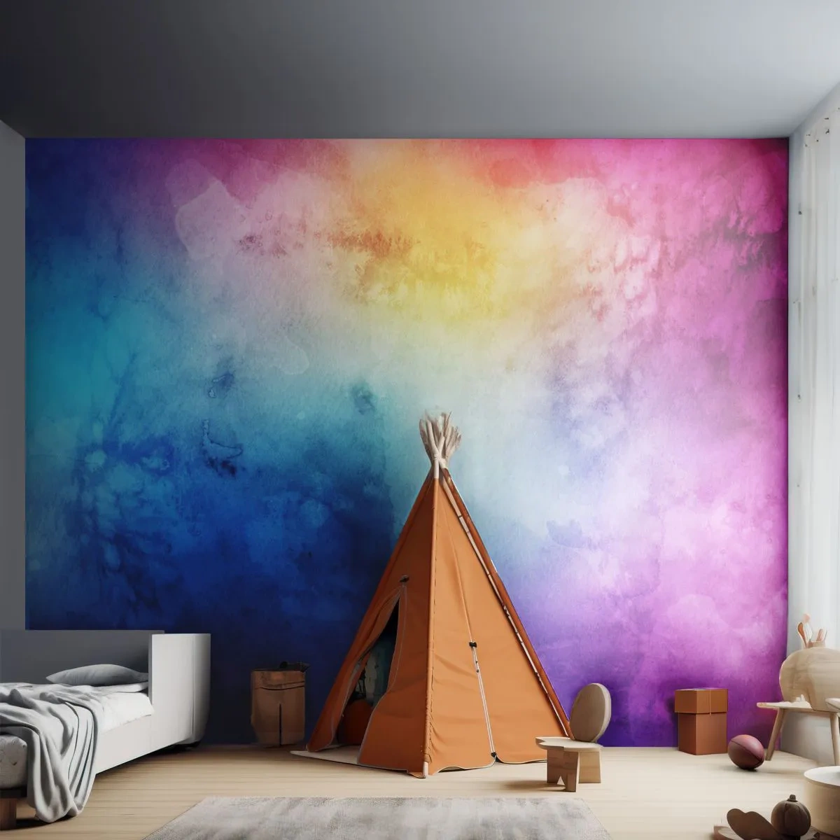 Fotomurali Premium Canvas - Quasi al settimo cielo - Astrazione, Pezzo, Modello moderno - 250x175 cm