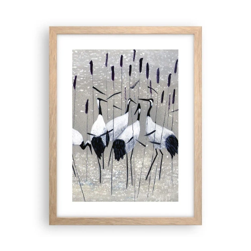 Poster in cornice rovere chiaro - Tra i suoi - 30x40 cm