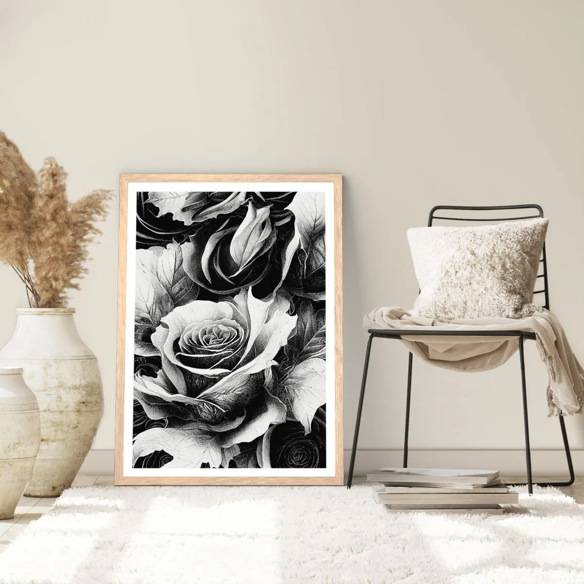 Poster in cornice rovere chiaro - Sempre regina - 30x40 cm