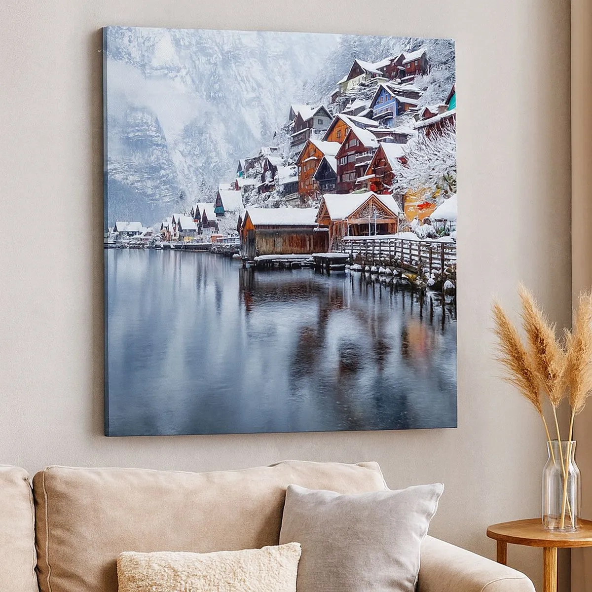 Quadro su tela - Stampe su Tela - Decorazione invernale - 30x30 cm