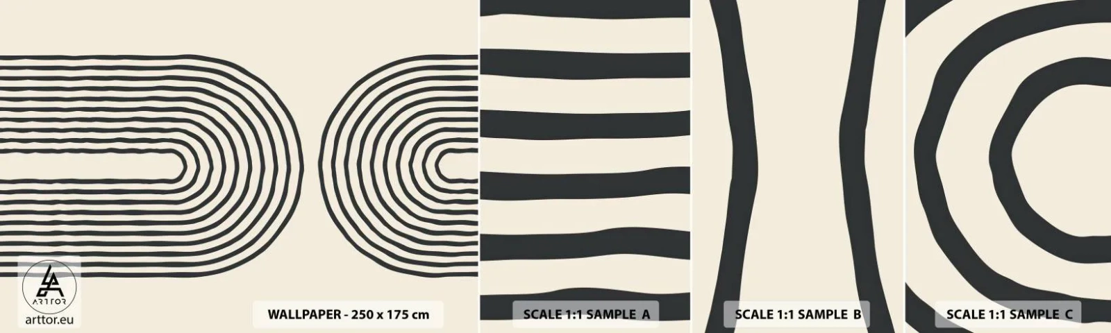 Campione di Fotomurale Adesivo Deluxe Sticker - Tra un attimo... - Astrazione, Grafica, Pezzo - 100x30 cm