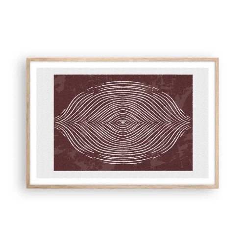 Poster in cornice rovere chiaro - Lo spazio parlante - 91x61 cm