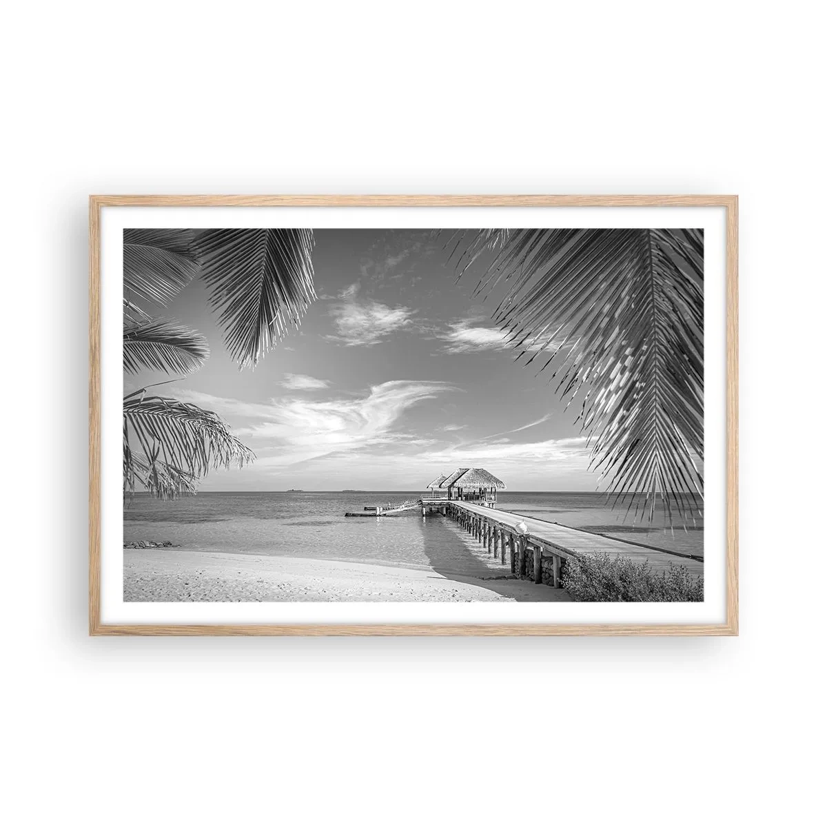 Poster in cornice rovere chiaro - Un ricordo o un sogno? - 91x61 cm