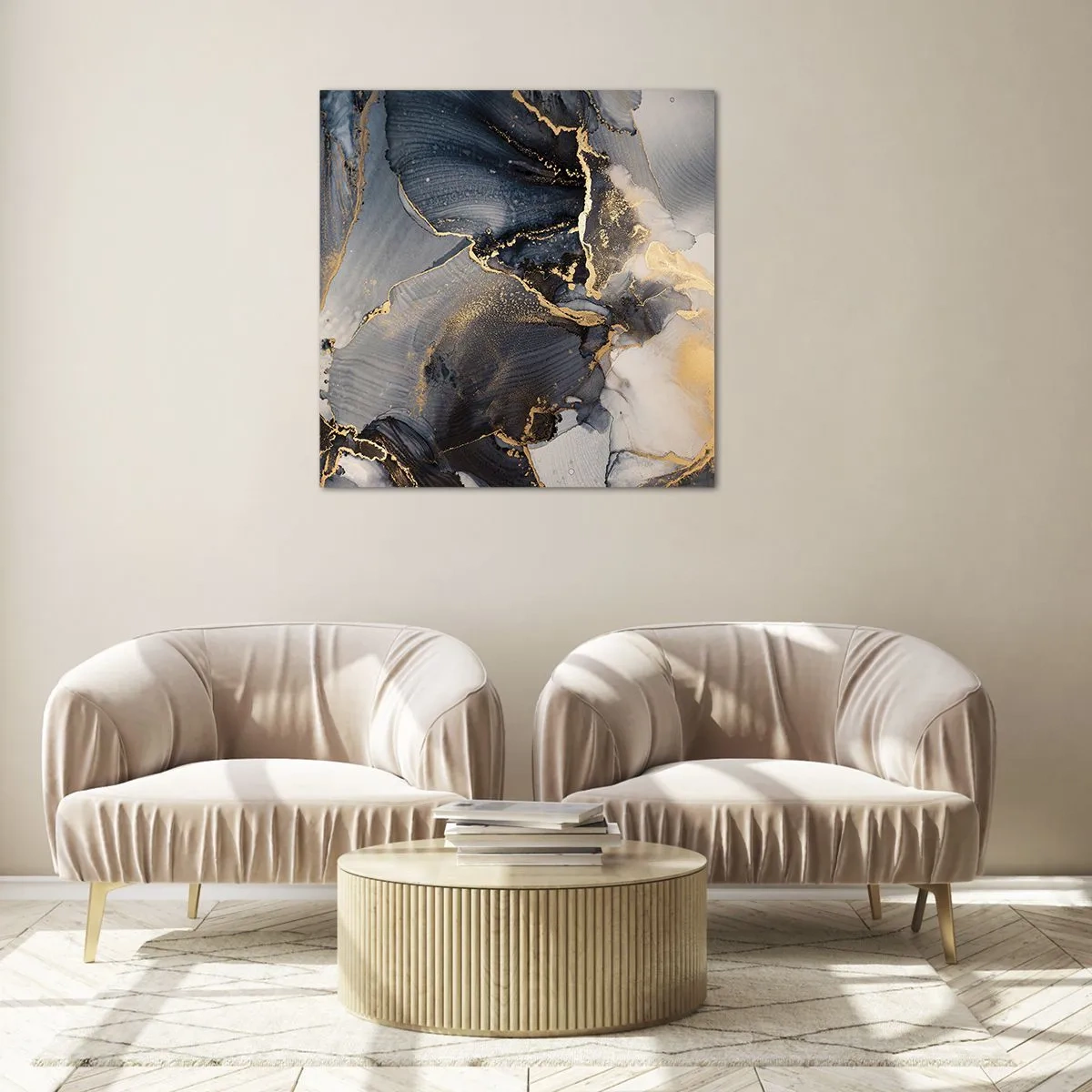 Quadro su vetro - Vita di pietra - 70x70 cm