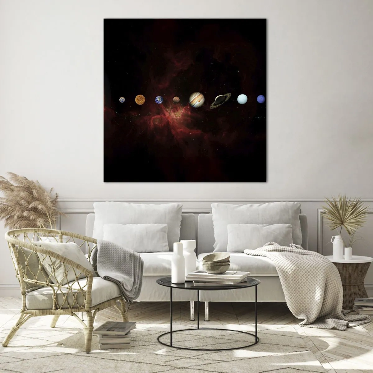 Quadro su vetro - Il nostro vicinato - 60x60 cm