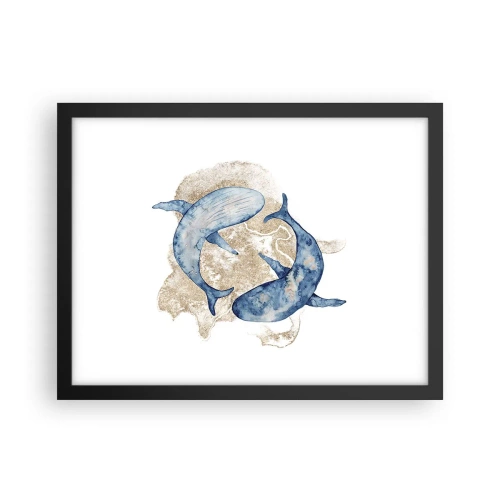 Poster in cornice nera - Amicizia o amore? - 40x30 cm