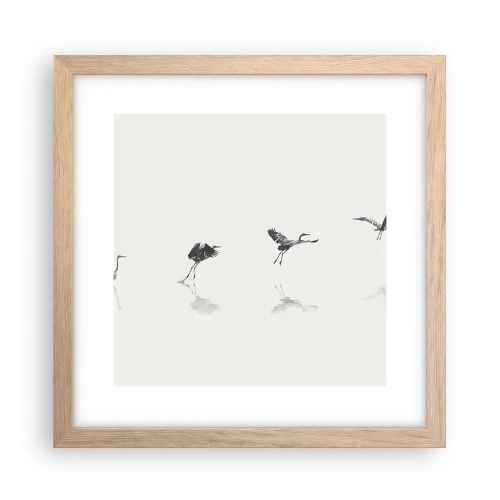Poster in cornice rovere chiaro - Quattro semplici passi - 30x30 cm