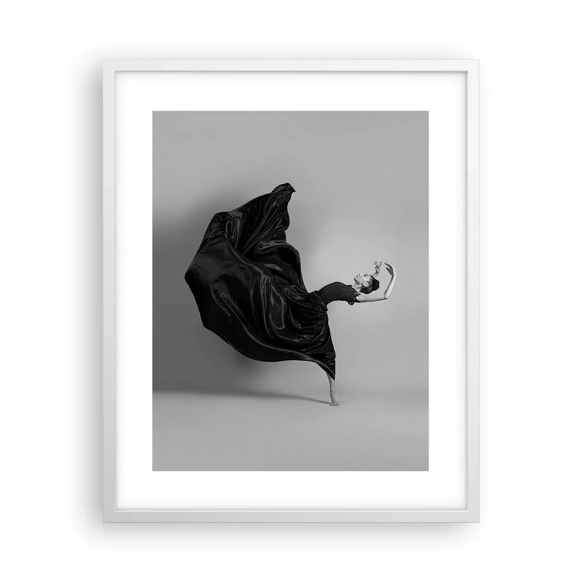 Poster in cornice bianca - Musica alata - 40x50 cm