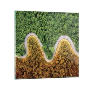 Quadro su vetro - Confine e separazione - 70x70 cm