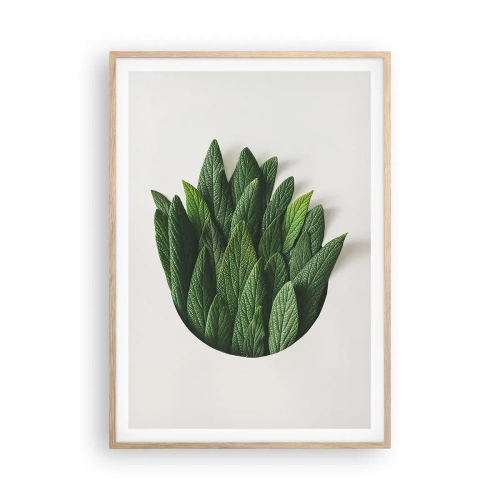 Poster in cornice rovere chiaro - Curiosità irrefrenabile - 70x100 cm