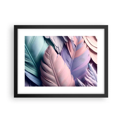 Poster in cornice nera - Eleganza per uccelli - 40x30 cm
