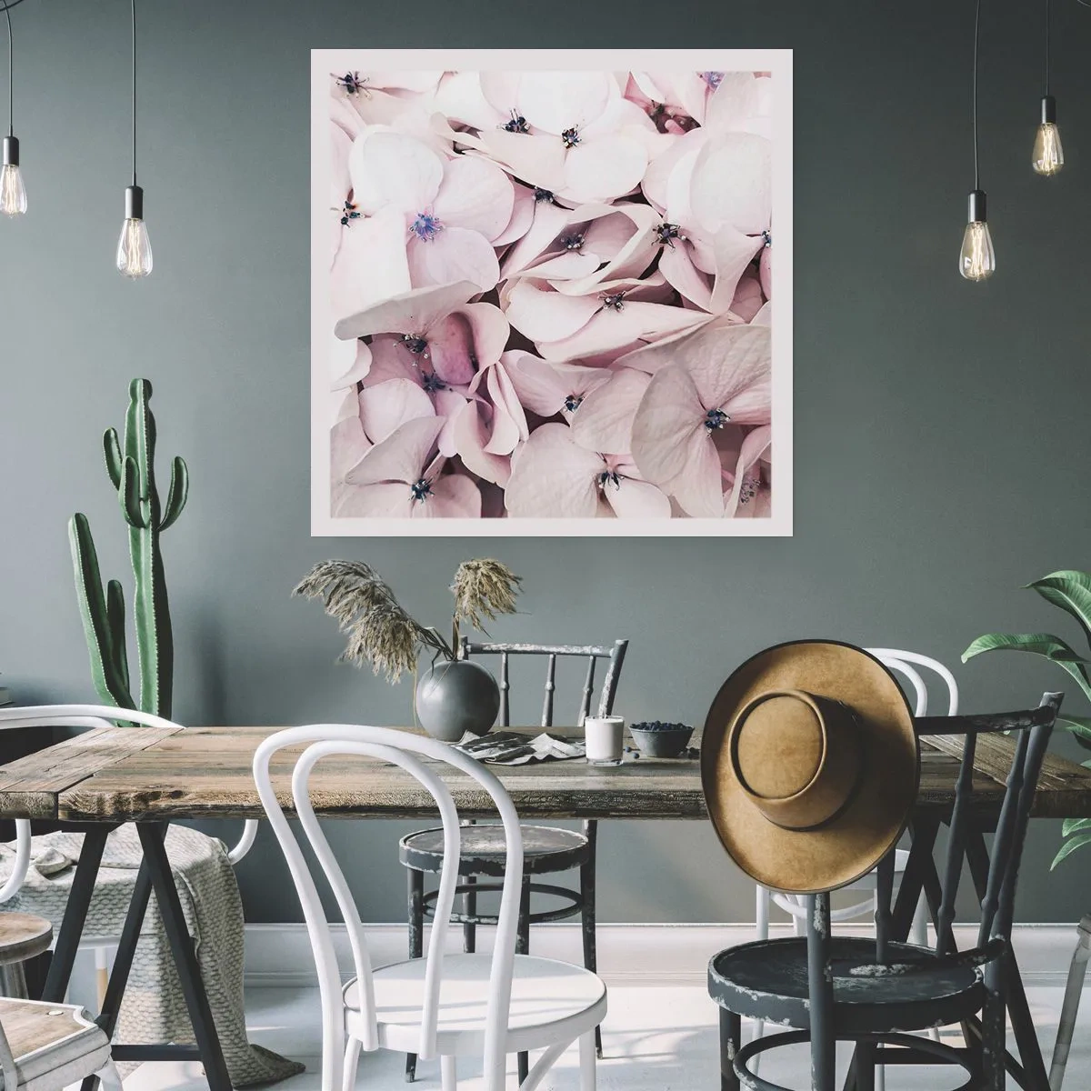 Poster - Un'alluvione di fiori - 50x50 cm