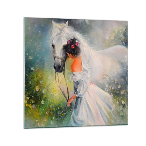 Quadro su vetro - Come in un bel sogno - 50x50 cm