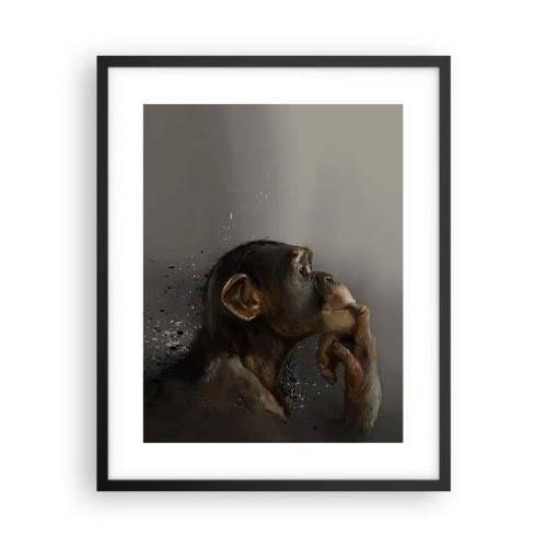 Poster in cornice nera - Sicuramente un pensatore - 40x50 cm