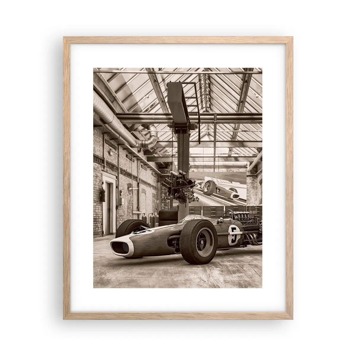 Poster in cornice rovere chiaro - Il riposo del vincitore - 40x50 cm