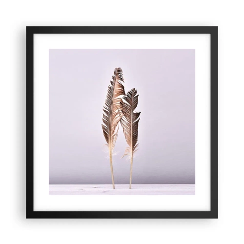 Poster in cornice nera - Contro il nulla - 40x40 cm